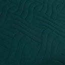 Ardor Asher Deep Teal Embossed Vintage Washed Quilt Cover Set Queen