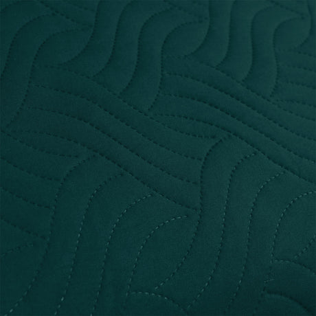 Ardor Asher Deep Teal Embossed Vintage Washed Quilt Cover Set Queen