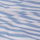 Ardor Frankie Blue Stripe Yarn Dyed Reversible Quilt Cover Set Queen