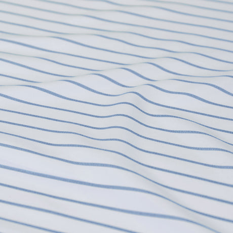 Ardor Frankie Blue Stripe Yarn Dyed Reversible Quilt Cover Set Queen