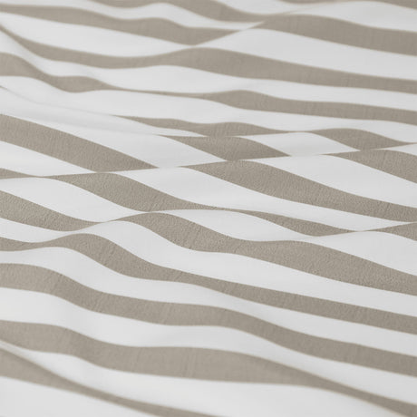 Ardor Frankie Natural Stripe Yarn Dyed Reversible Quilt Cover Set Queen