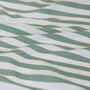 Ardor Frankie Sage Stripe Yarn Dyed Reversible Quilt Cover Set Queen