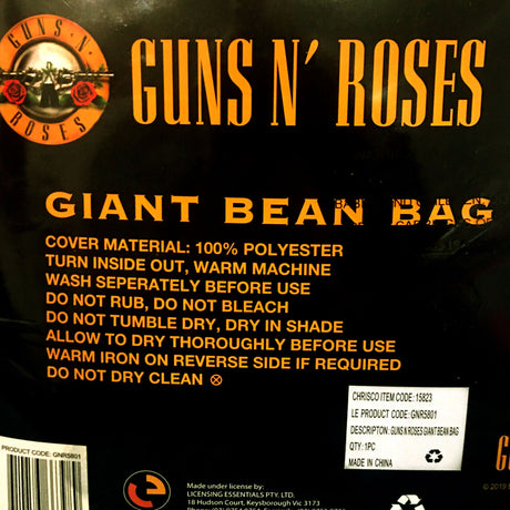 Guns N' Roses Giant Bean Bag Cover 140 x 180 cm