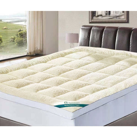 Ramesses 1200GSM Sherpa Winter Mattress Topper King Single