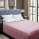 Shangri La Bamboo Blend Microfiber Box End Quilt Dusty Pink King Single
