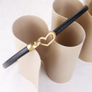 Women's Genuine Leather Thin Adjustable Waist Belt for Dresses Blazers (Khaki)