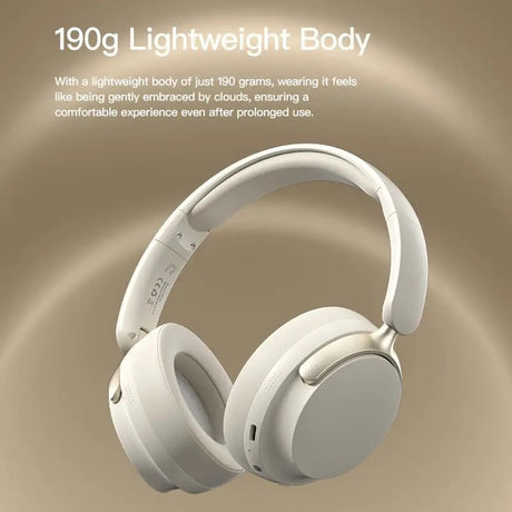 JR SY-T7 Bluetooth 5.4 Over-Ear Headset Wireless Headphones with Noise Cancelling Mic (Black)