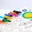 60 Unique Colors Double Head Acid- Free Non-Toxic Coloured Pens