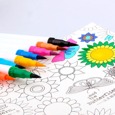 60 Unique Colors Double Head Acid- Free Non-Toxic Coloured Pens