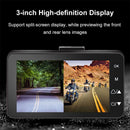 3inch LCD HD Dual Camera Motorcycle DVR Video Driving Recorder With 32G Card
