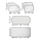 Set of 6 Auto Front Rear Windshield Side Window Sun Shade Car Visor Cover Block
