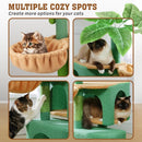 VaKa 1.1M Cat Tree Scratching Post Palm Tree Cat Post Dangling Balls Cat Toy