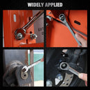 SWANLAKE 12Pcs Metric Ratcheting Spanner Set 6-18mm CR-V Steel 72-Tooth Holder