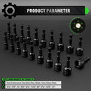 SWANLAKE 55Pc Magnetic Nut Driver Set Metric SAE 1/4" Hex Shank Socket Adapter