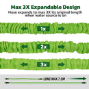 25FT Water Garden Hose Flexible Expandable Pipe Car Wash W/ Spray Nozzle Gun