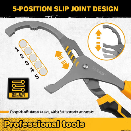 Adjustable Oil Filter Wrench Set - 9
