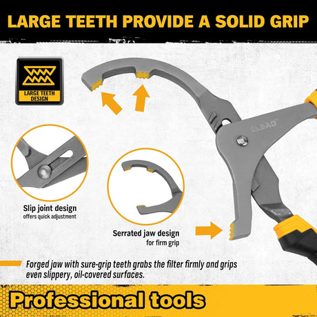 Adjustable Oil Filter Wrench Set - 9