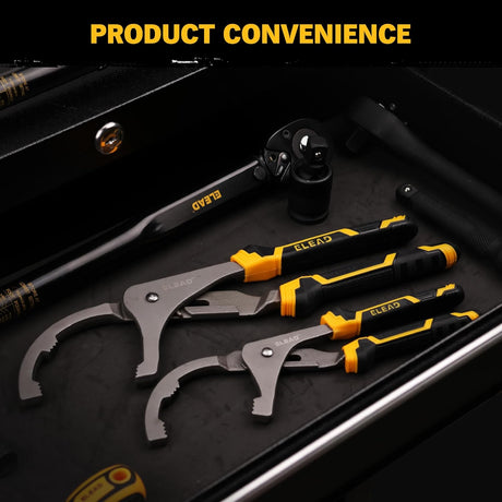 Adjustable Oil Filter Wrench Set - 9