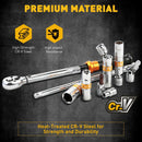 ELEAD 16Pc Spark Plug Socket Set 3/8" Drive Torque Wrench Kit CR-V Removal Tool