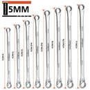 HORUSDY 8Pc Extra Long Aviation Spanner Set Double Ring Wrench 8-24mm 12 Point