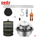 19 inch Bud Leaf Bowl Trimmer Tumble Stainless Steel Blades Twisted Spin Cut