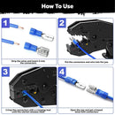 HORUSDY 308PCS Crimp Terminals Kit Ring Spade Butt Connector Set for Wiring