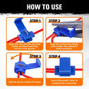 HORUSDY 200PCS Crimp Terminals Wire Connector Kit Spade Ring Butt for Car Wiring
