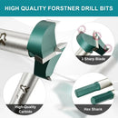 Woodworking Drill Bit Set Forstner 15-35mm Countersink Hex Shank Forstner Bits