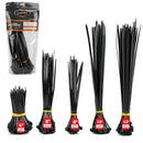520Pcs Cable Ties Zip Ties Nylon UV Stabilised Bulk Black Cable Tie Black Au