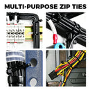 520Pcs Cable Ties Zip Ties Nylon UV Stabilised Bulk Black Cable Tie Black Au