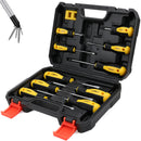 11-Pieces Magnetic Screwdriver Set with Case Magnetizer Demagnetizer Flat Head