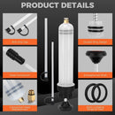 HORUSDY 200CC Manual Fluid Extractor Pump Oil Transfer Syringe Tool Automotive