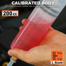 HORUSDY 200CC Manual Fluid Extractor Pump Oil Transfer Syringe Tool Automotive