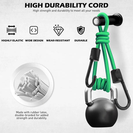 SEDY 60Pcs Bungee Cords Set Heavy Duty Tie Down Straps Camping Moving w/ Hooks