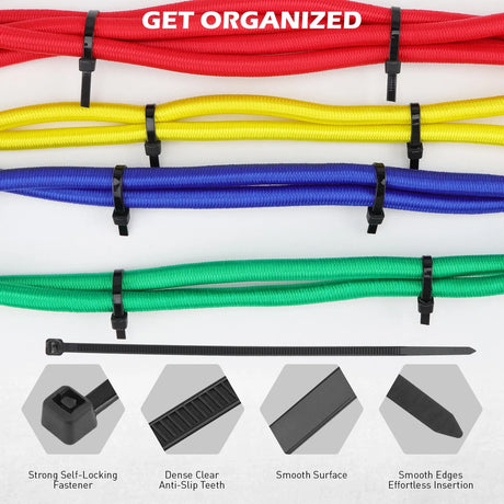SEDY 60Pcs Bungee Cords Set Heavy Duty Tie Down Straps Camping Moving w/ Hooks