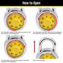 Lock Dial Combination Lock Gym Sports Locker Toolbox Case School Portable Fences