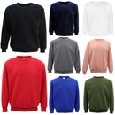 New Adult Unisex Plain Pullover Fleece Jumper Mens Long Sleeve Crew Neck Sweater, Navy, 3XL