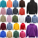 Adult Unisex Men's Basic Plain Hoodie Pullover Sweater Sweatshirt Jumper XS-8XL, Dark Grey, S