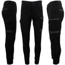 Men's Cargo Cotton Drill Work Pants UPF 50+ 13 Pockets Tradies Workwear Trousers, Khaki, 34