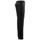Men's Fleece Casual Sports Track Pants w Zip Pocket Striped Sweat Trousers S-6XL, Charcoal w Black Stripes, XL