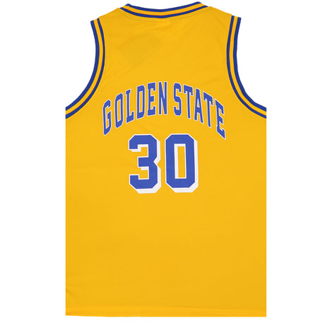 Kid's Basketball Jersey Tank Boys Sports T Shirt Tee Singlet Tops Los Angeles, Yellow - Golen State 30, 2