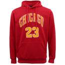 Men's Fleece Pullover Hoodie Jacket Sports Jumper Jersey Chicago Golden State, Black - Chicago 23, 3XL