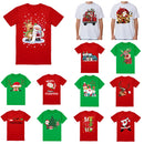 100% Cotton Christmas T-shirt Adult Unisex Tee Tops Funny Santa Party Custume, Shrek (White), 3XL