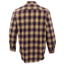 Men's 100% Cotton Flannelette Shirt Long Sleeve Plaid Check Flannel w Pockets, Golden Horizon Plaid, 2XL