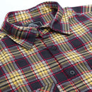 Men's 100% Cotton Flannelette Shirt Long Sleeve Plaid Check Flannel w Pockets, Golden Horizon Plaid, 2XL