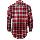 Men's 100% Cotton Flannelette Shirt Long Sleeve Plaid Check Flannel w Pockets, Crimson Knight Plaid, 2XL