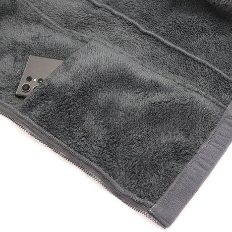 Mens Thick Zip Up Jumper w Sherpa Fur Lined Sweatshirt Winter Unisex Jacket Coat, Navy, S