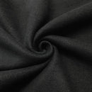 Men's Fleece Shorts Casual Sports Sweat Pants w Elastic Waist Drawstring Pockets, Black, XL