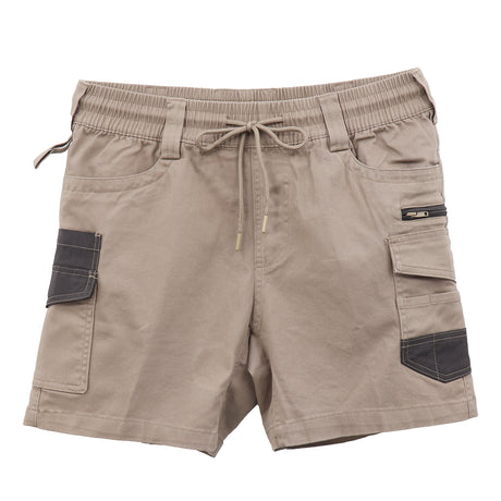 Mens Cargo Cotton Work Shorts 10 Pockets Tradies Utility Pants Workwear Trousers, Khaki, 40
