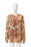 Mineral Wash Graphic Sweatshirt Mocha XL